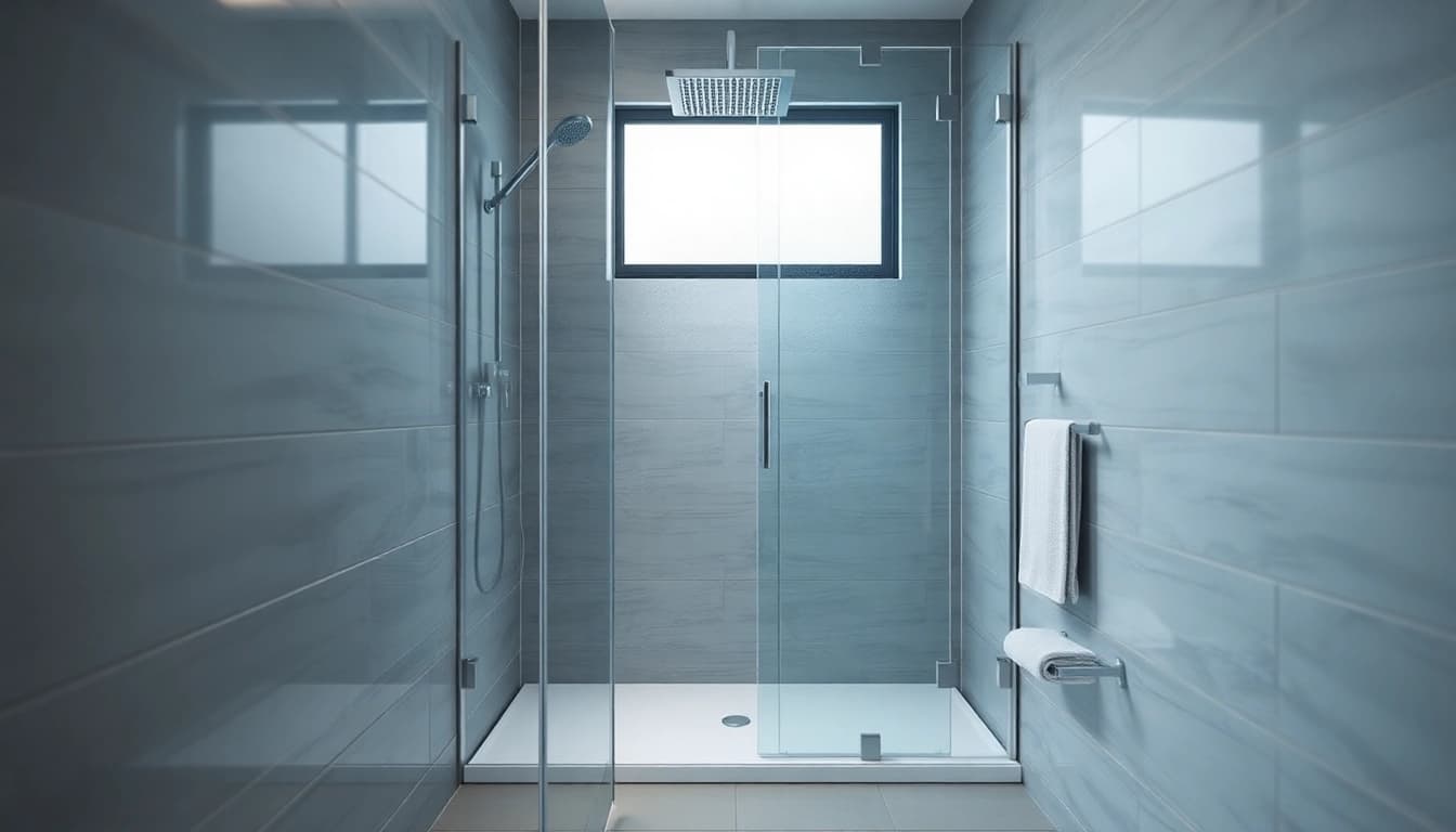 Die sonni Duschkabine 80x80 präsentiert sich elegant im modernen Badezimmer mit stilvollen Details.