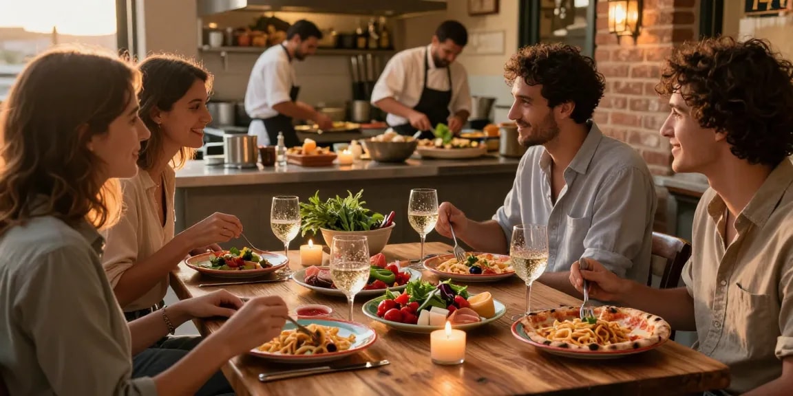 Enjoy authentic Italian pizza and pasta at Pizzeria Madera, a warm gathering spot featuring pg soft delights in an inviting atmosphere.