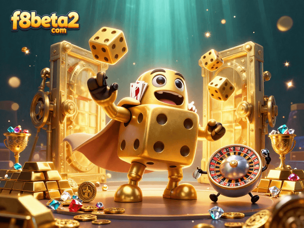 Bet on exciting games at f8beta2 com with this vibrant, dynamic casino illustration.