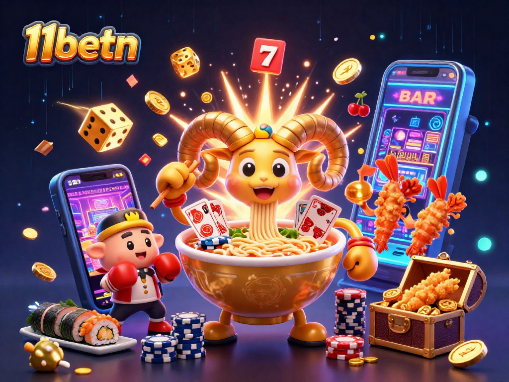 Experience thrilling casino action with 11betn's vibrant gaming scene featuring unique characters and exciting game elements.