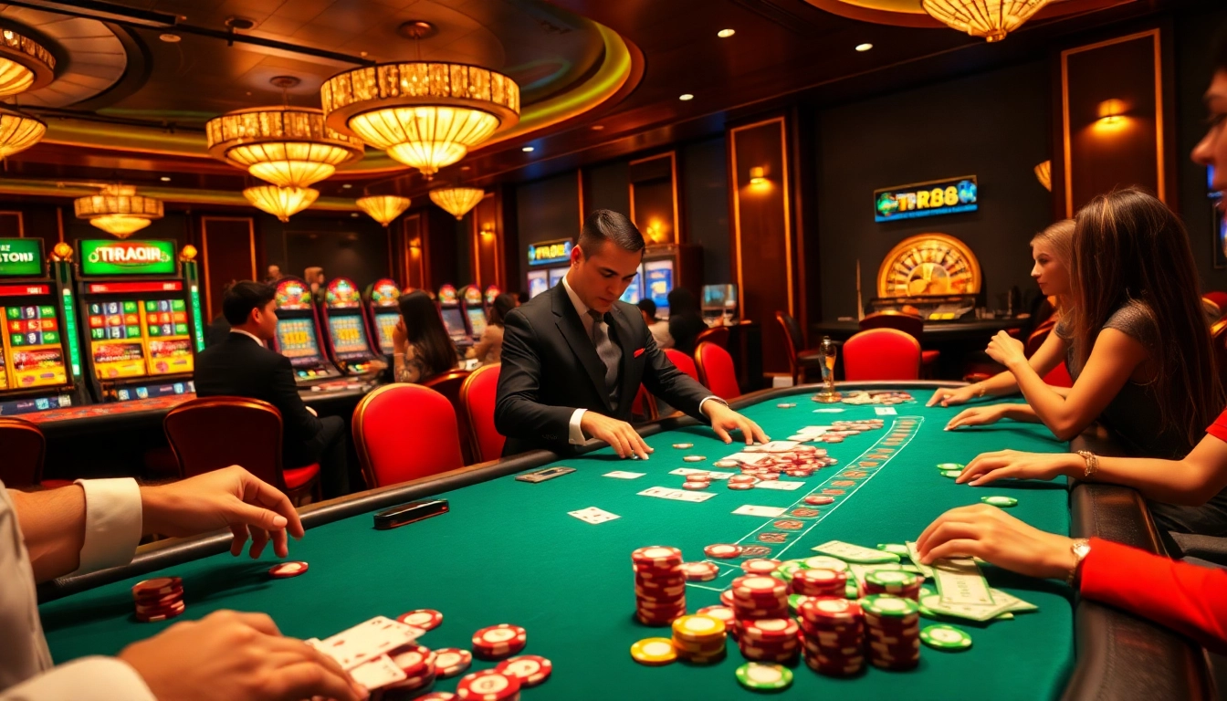 Experience the excitement of tr88 đăng nhập with vibrant casino scenes and immersive gameplay.