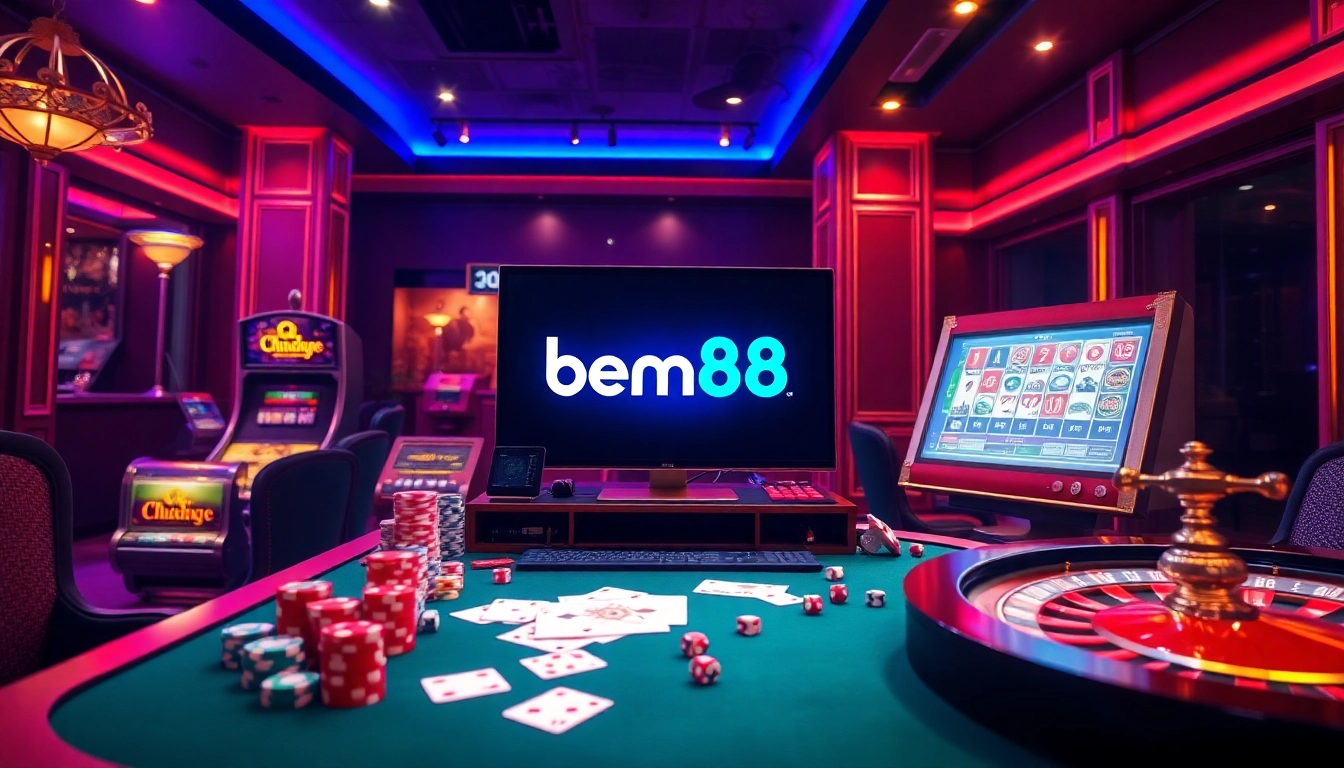 Experience thrilling gambling at bem88 with a sophisticated online casino setup.