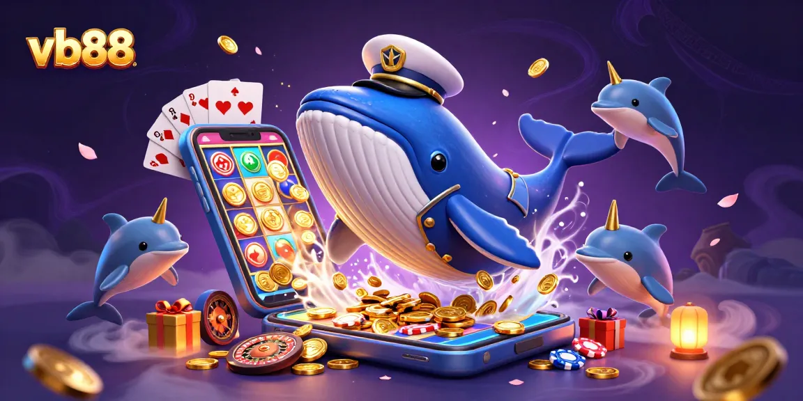 Experience thrilling wins at vb88 with a captivating casino illustration featuring playful sea creatures.