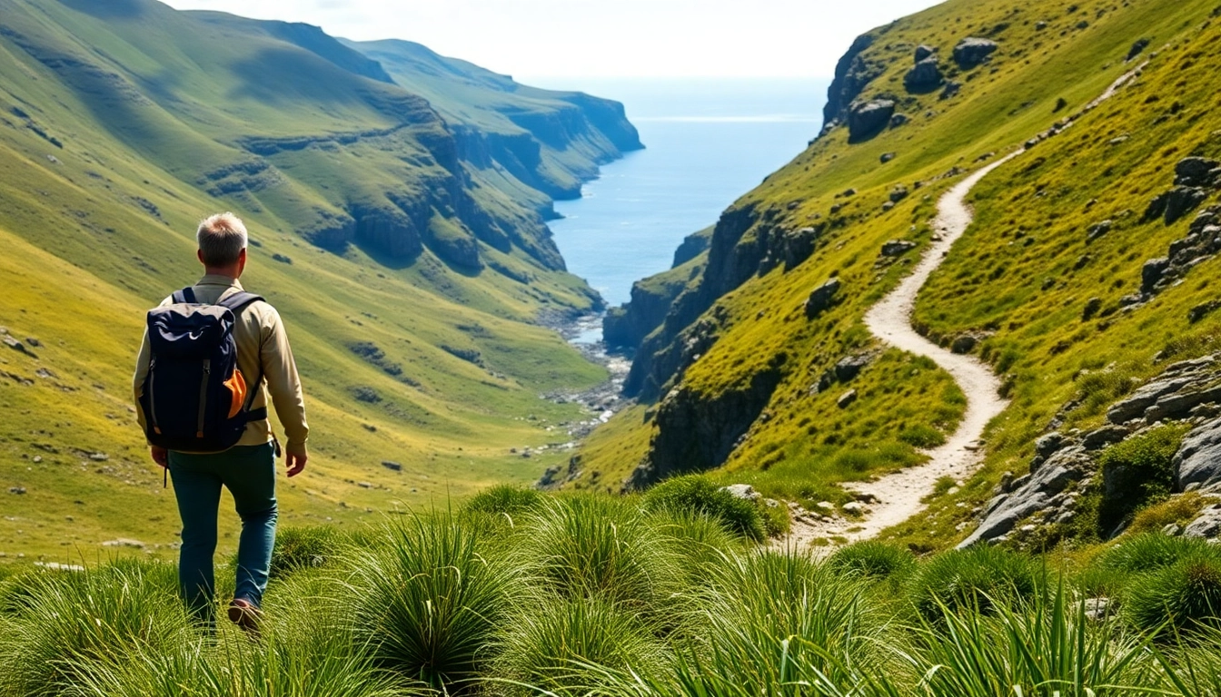 Kerry Way wandern auf malerischer Wanderroute mit atemberaubender Aussicht auf Berge und Küste.