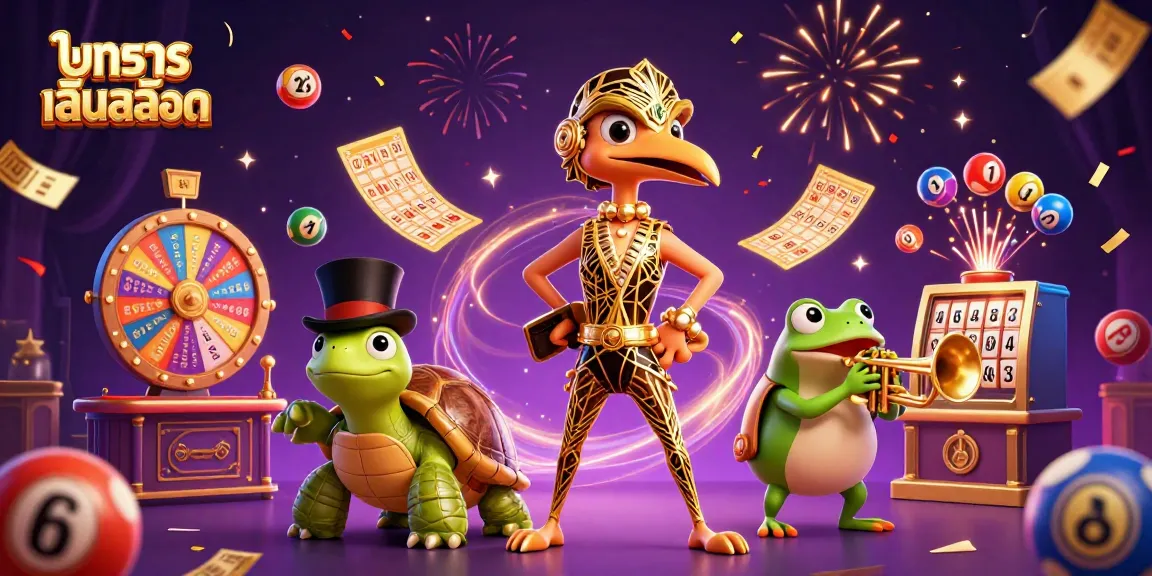 Experience ทดลองเล่นสล็อต with vibrant gaming elements, as dynamic characters engage in a lively casino scene.
