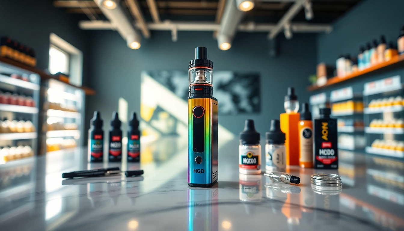 Entdecken Sie die leistungsstarken Merkmale des hqd vape in einem stilvollen Einkaufsumfeld.