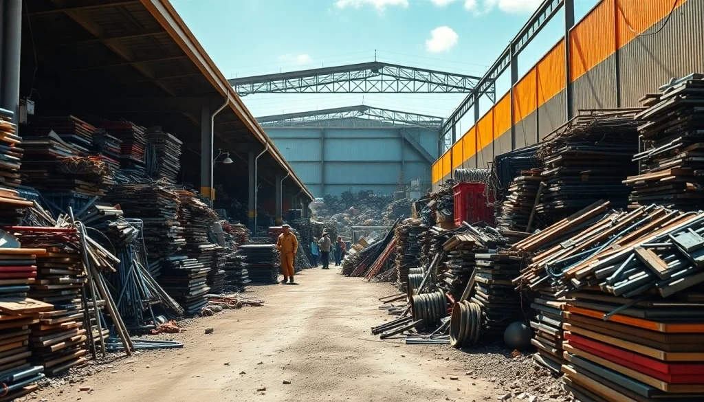 Visit the Schrottplatz Remscheid to see diverse metals being processed and recycled efficiently.