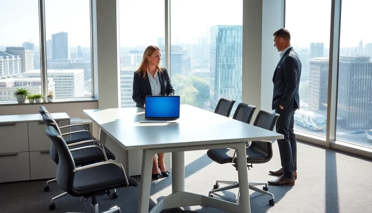 Professionelle Beratung durch Headhunter Düsseldorf in einem eleganten Büro.