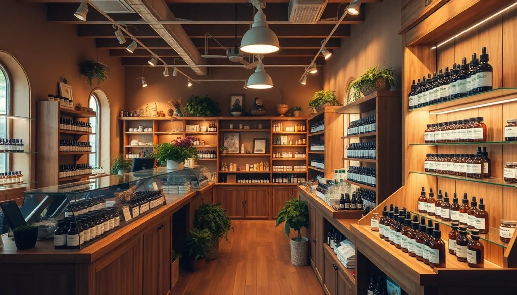 CBD Produkte im Alltag erleben – entspannende CBD Waren in einem Schweizer Geschäft.