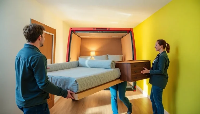 Entrümpelung Wien, professionelles Team bei der Wohnungsräumung in hellem Raum.