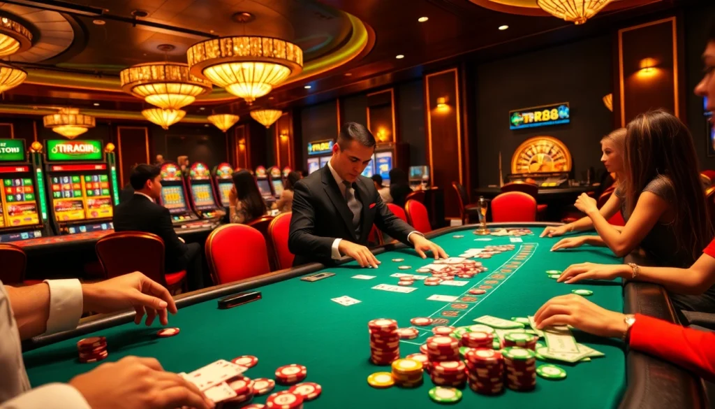 Experience the excitement of tr88 đăng nhập with vibrant casino scenes and immersive gameplay.