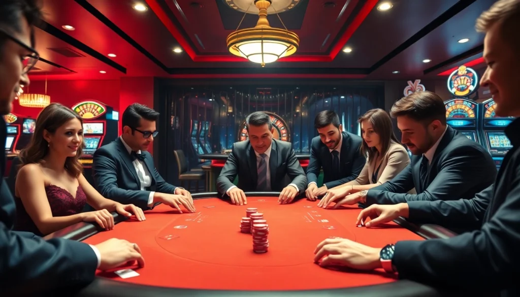 Experience excitement at https://s8s8.org/ with professional gamblers at a high-stakes poker table.