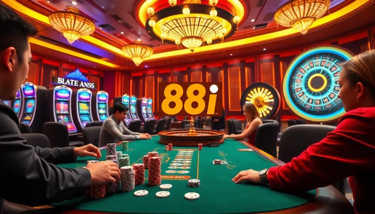 Experience the excitement at 88i nhà cái's poker table with vibrant gameplay and thrilling bets.