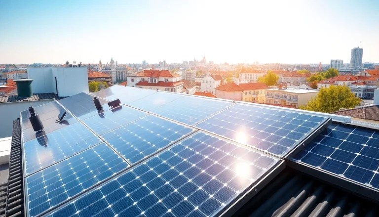 Photovoltaikanlage Kaufen Wien - Detailaufnahme eines modernen Solarpanels auf einem Wiener Dach.