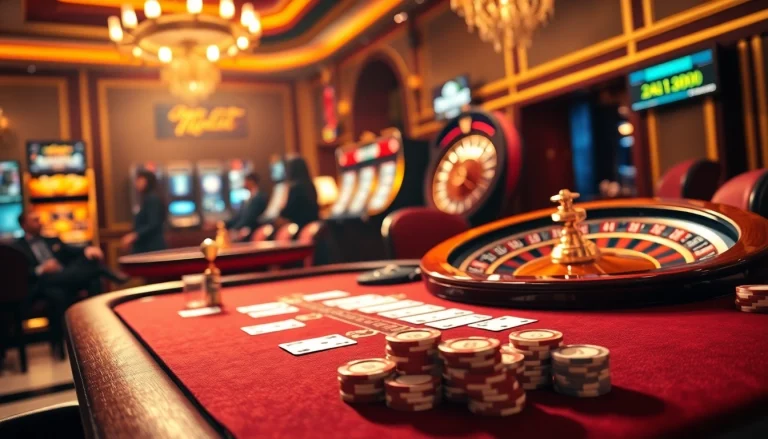 Experience the thrill of home bdtk1 with high-stakes poker at a luxurious casino table.