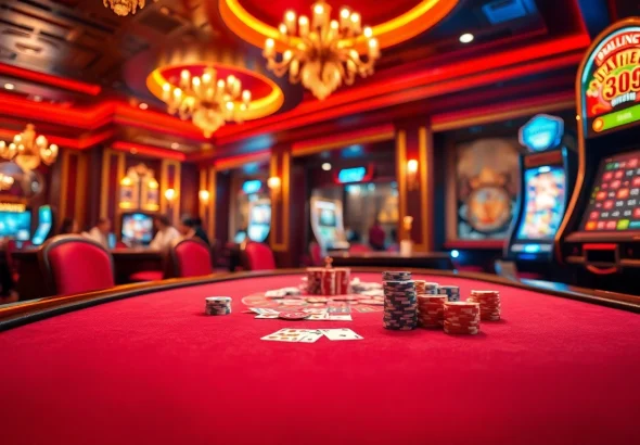 Experience thrilling gameplay at cm88.men with vibrant casino tables and exciting poker action.